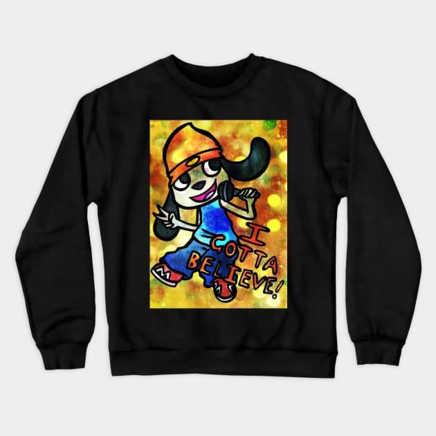 Parappa The Rapper Crewneck Sweatshirt by ScribbleSketchScoo